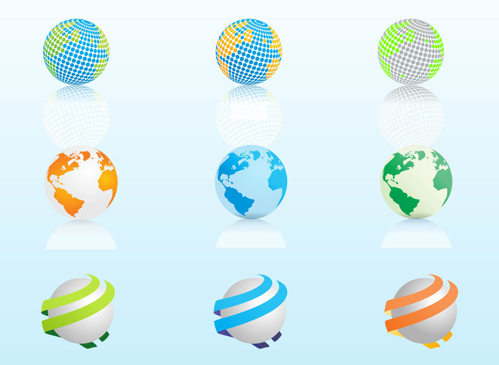 globe logo vector free download