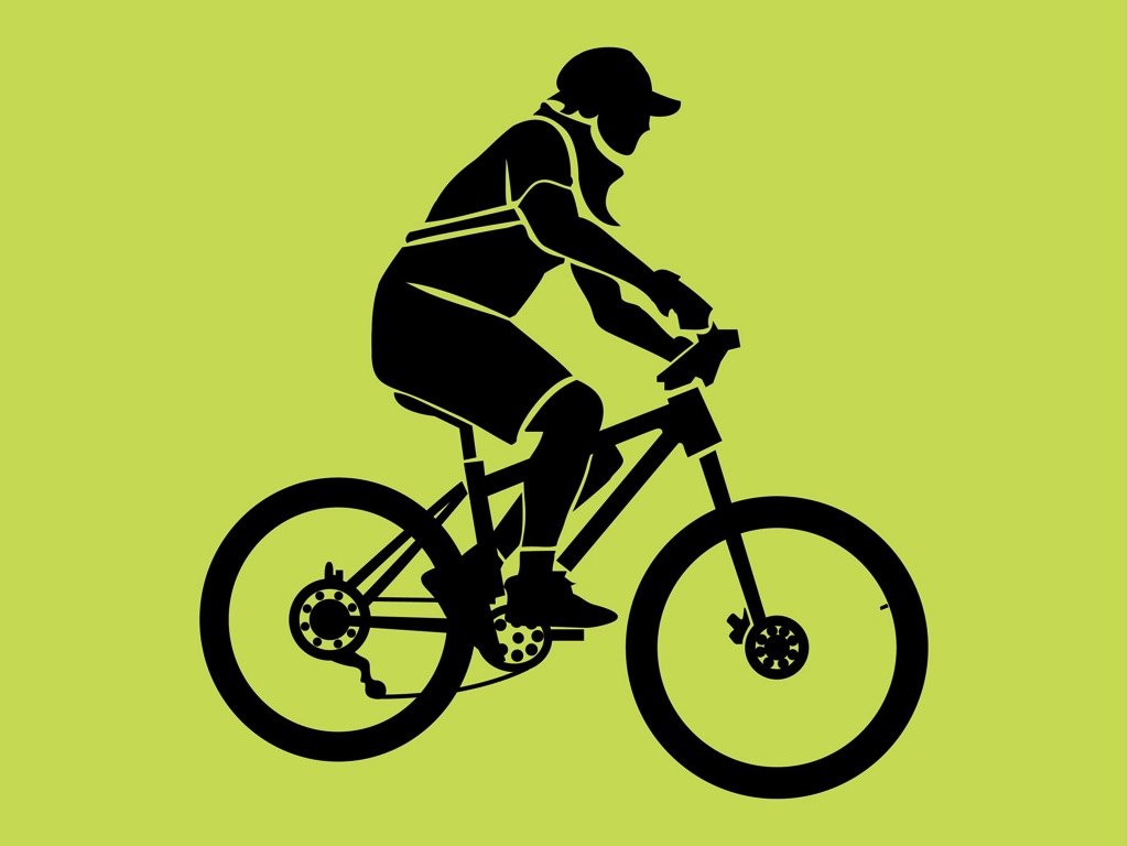 Biker Silhouette Vector Art & Graphics | freevector.com