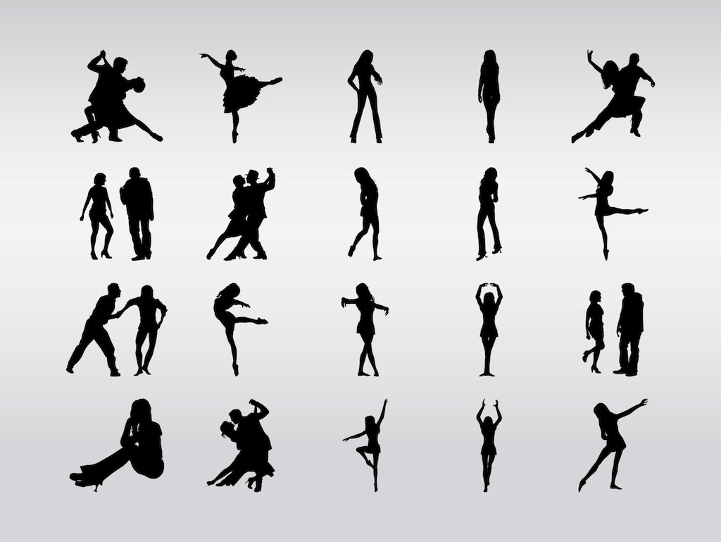 contemporary dancer silhouette