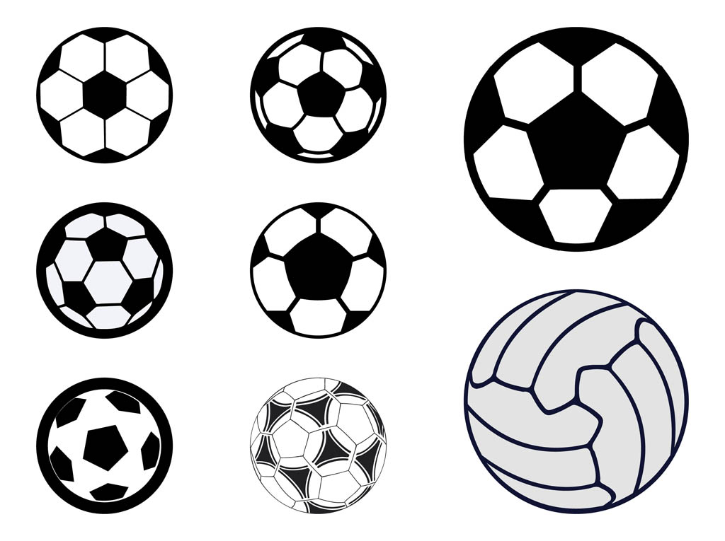 Sports Balls Set Vector Art & Graphics