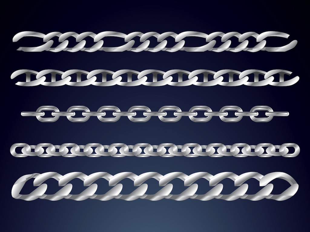 Metal Chain Vector Stock Illustration - Download Image Now