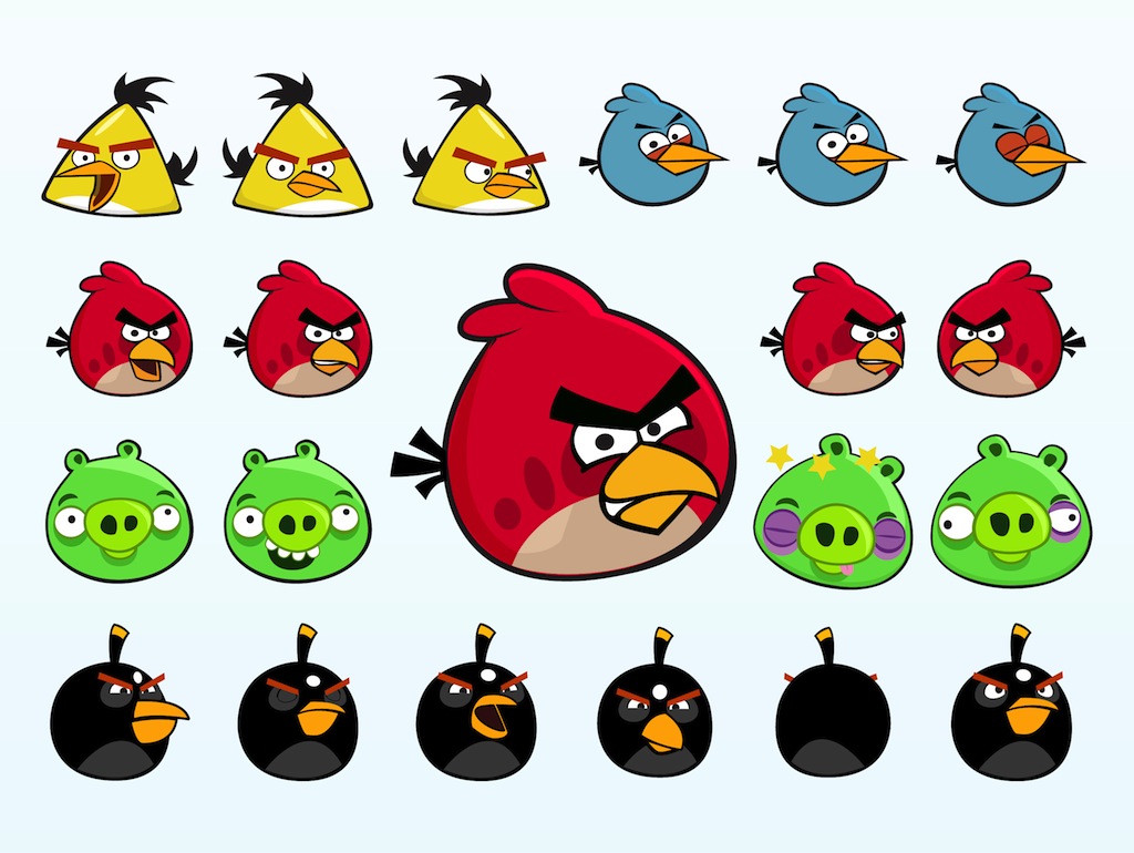 angry birds all birds list