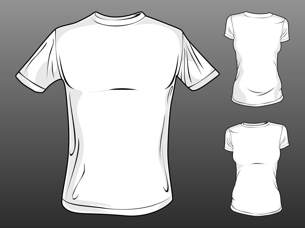 Vector T Shirt Templates Vector Art & Graphics ...