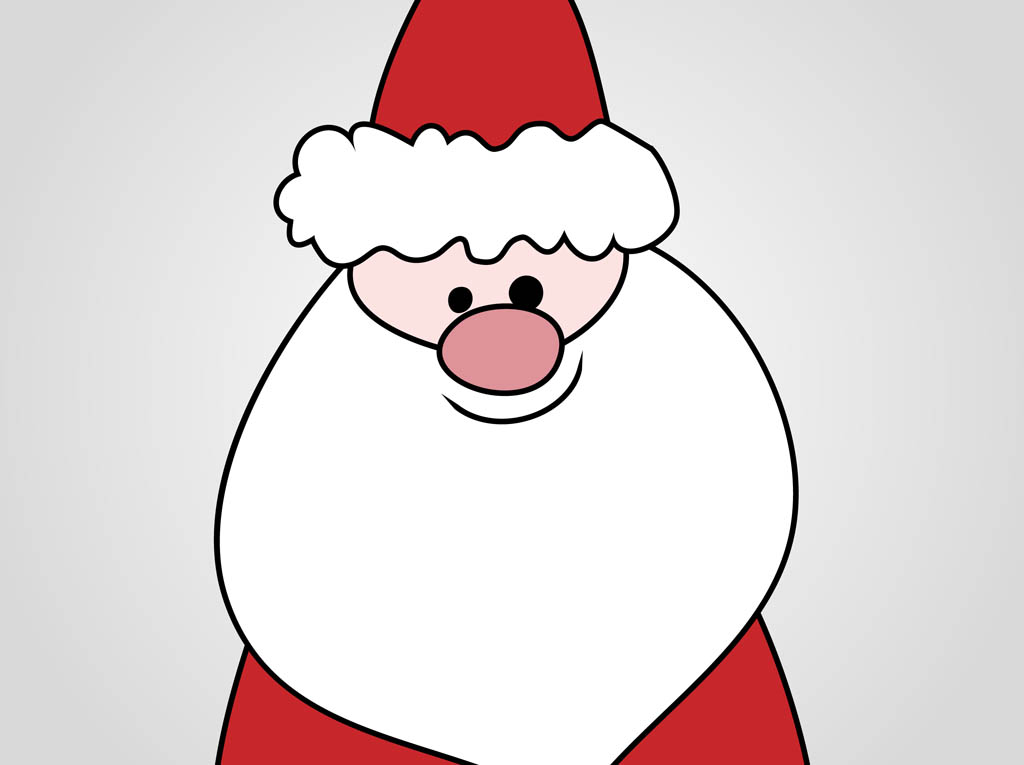 Santa Cartoon Vector Vector Art & Graphics | freevector.com