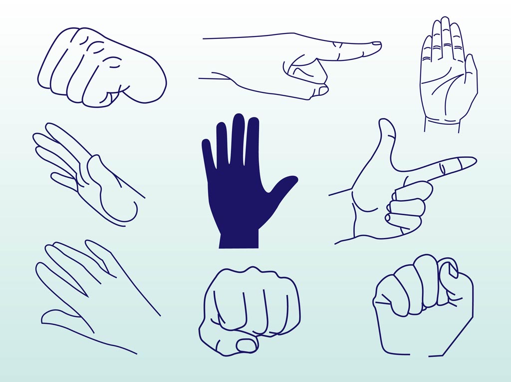 hand illustration vector free download