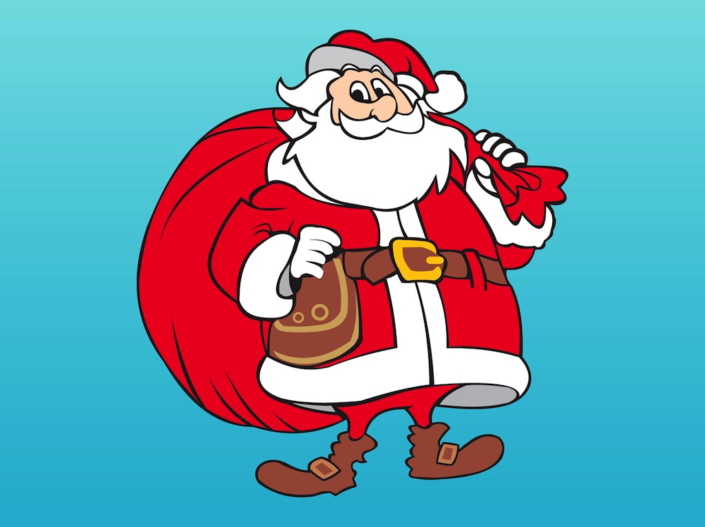 Smiling Santa Claus Vector Art & Graphics | freevector.com