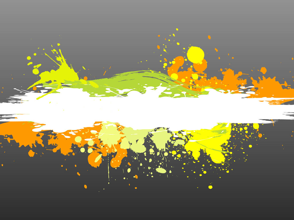Colorful Paint Splatter Vector Art & Graphics