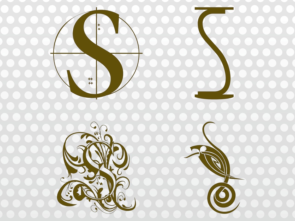 the letter s in different designs