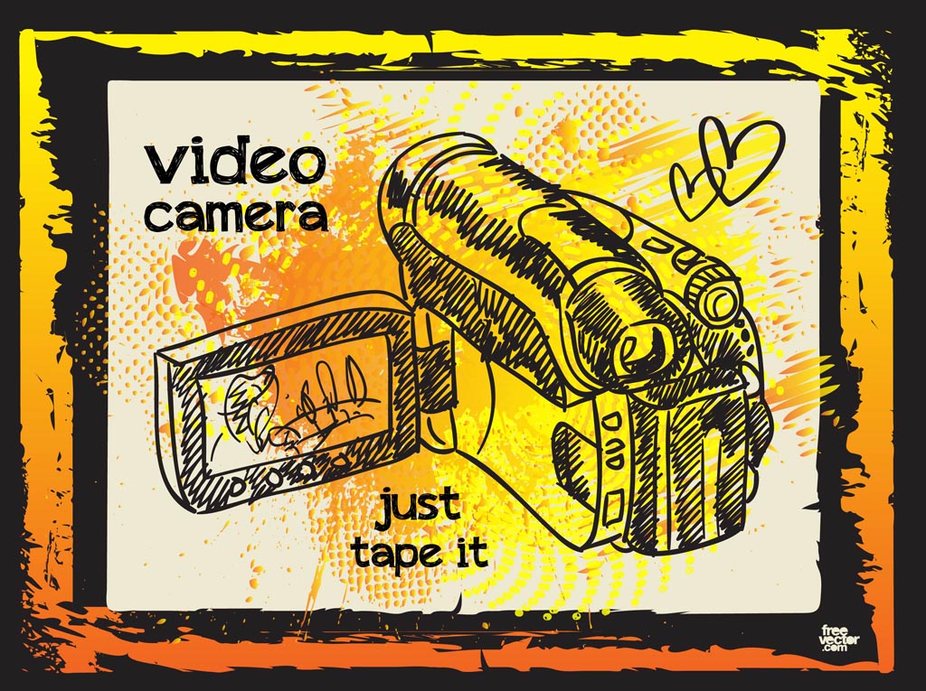 Free Vector  Video camera illustration