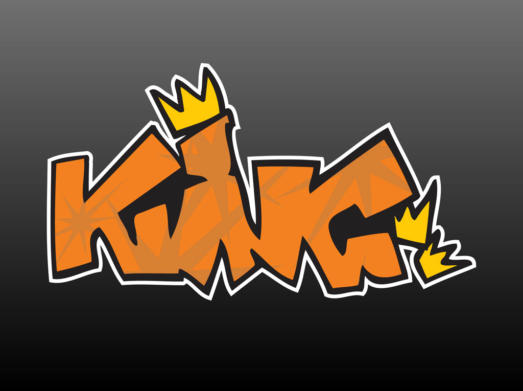 King Graffiti Vector Art & Graphics | freevector.com